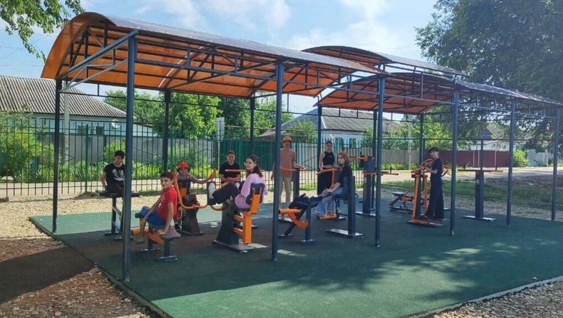    На площадке установили 14 тренажёров Фото: Администрация Советского округа