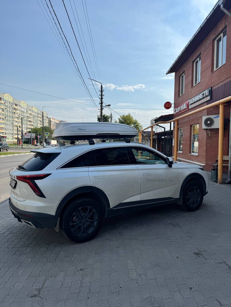 Установка багажника и автобокса 470л на HAVAL F7 2023+ в Туле