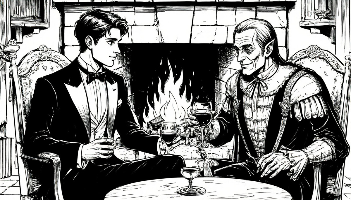 Изображение сгенерировано ИИ. Почему призрак должен быть непременно остроухим - спрашивайте у ИИ :)