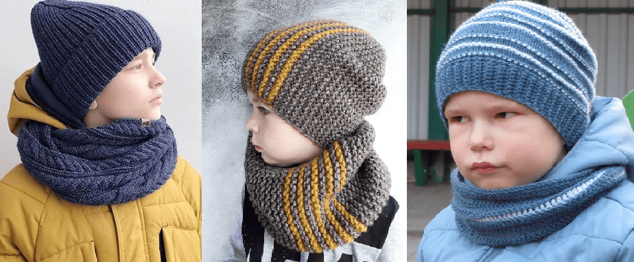 Варианты оригинального комбинирования пряжи разных оттенков