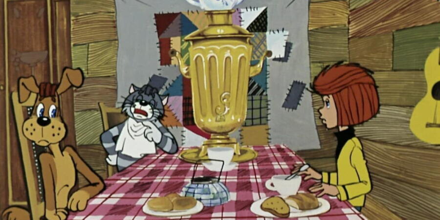     Кадр из мультфильма «Каникулы в Простоквашино» студия «Союзмультфильм», 1980 г.