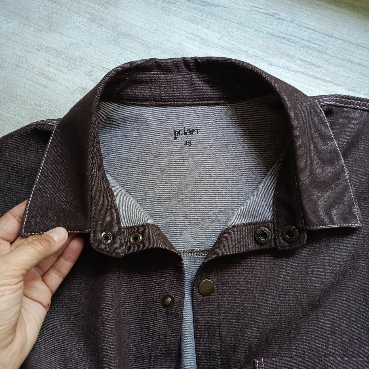 Забыла, что в рубашках кокетка двойная 🤦