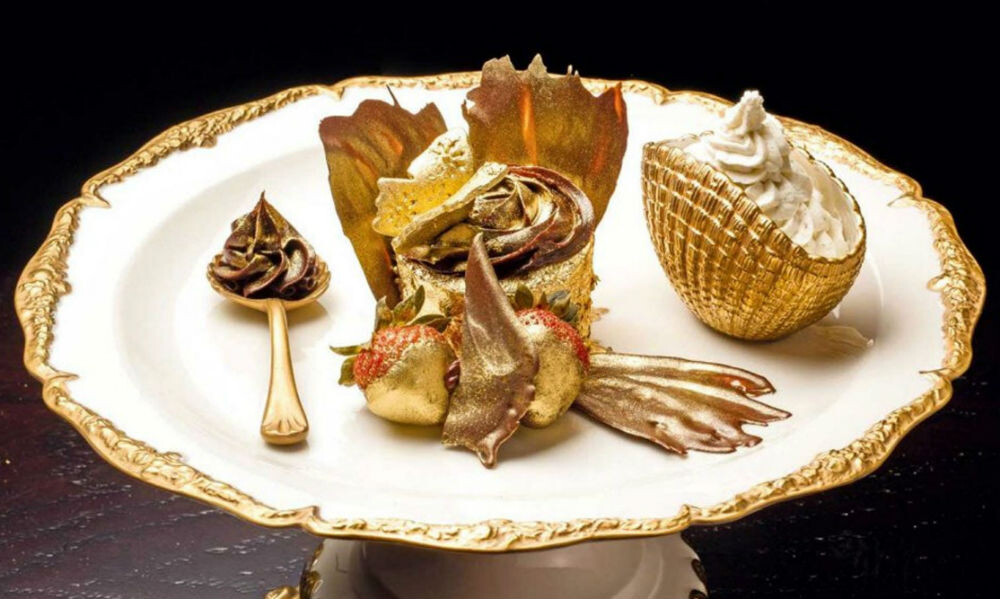 Позолоченные блюда
