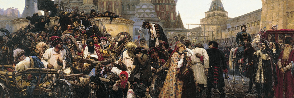 Василий Суриков. Утро стрелецкой казни (фрагмент). Источник telegra.ph