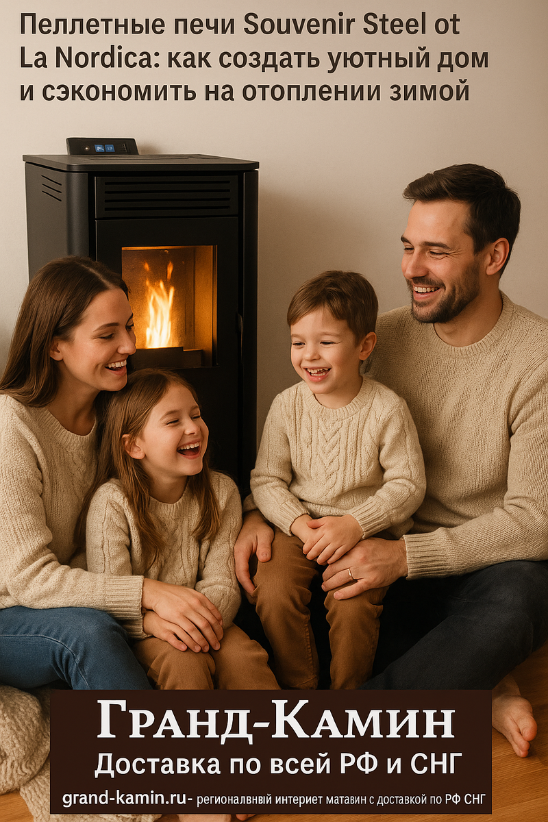    Пеллетные печи Souvenir Steel от La Nordica: как создать уютный дом и сэкономить на отоплении зимой Kamin