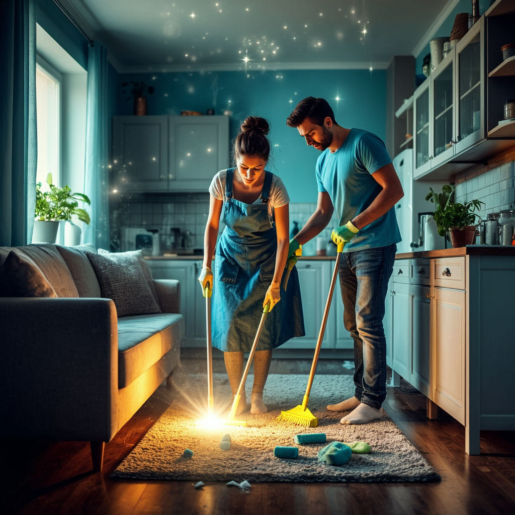 Даже магия начинается с тряпки в руках