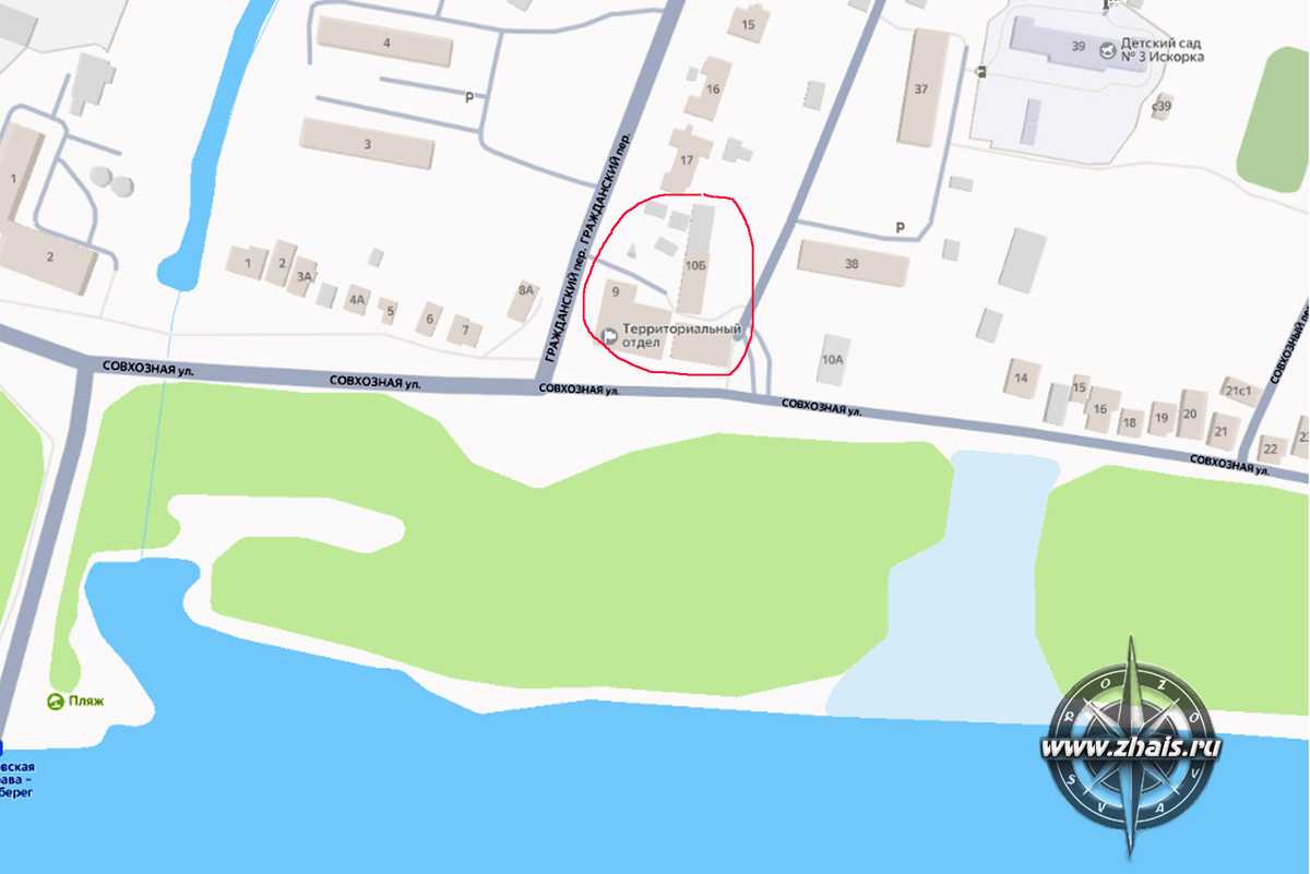 Месторасположение усадьбы