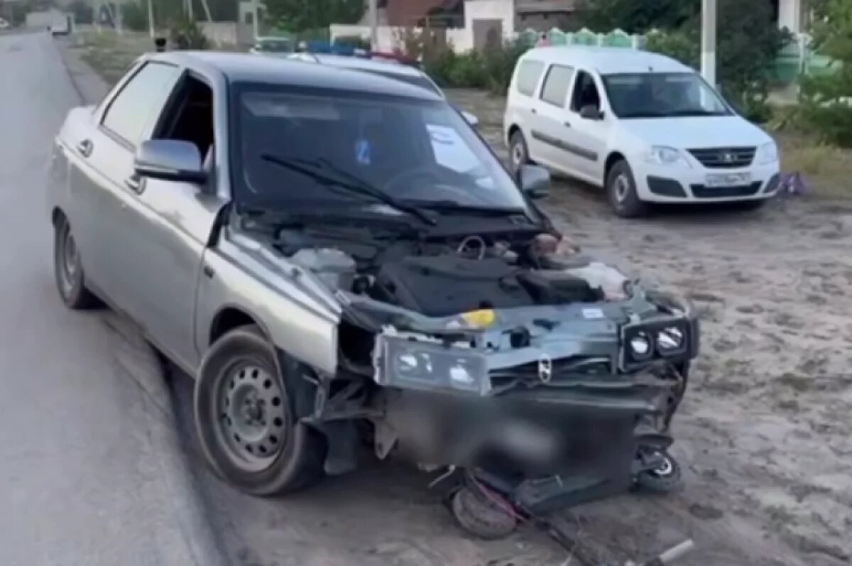    В Ростовской области водитель без прав наехал на подростка на самокате