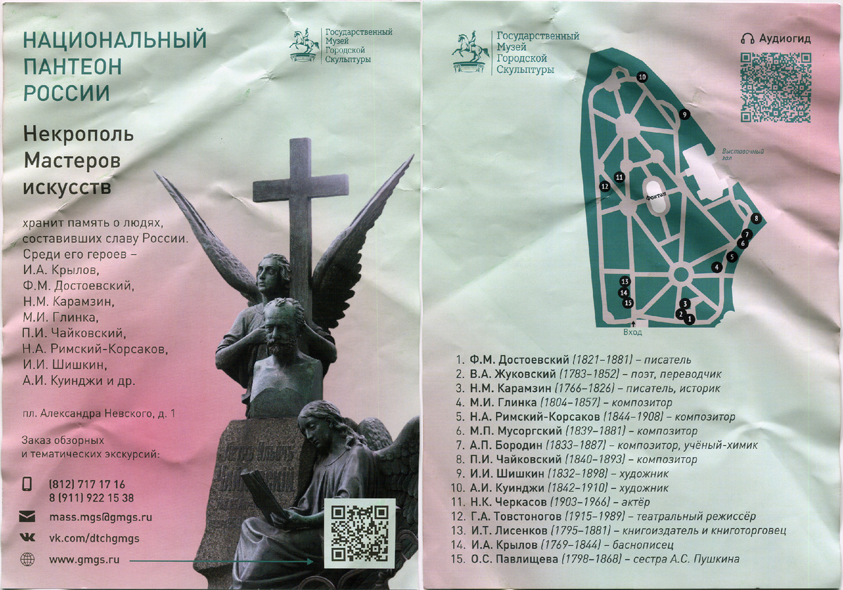 Схема расположения 15 наиболее выдающихся, по мнению авторов, обитателей Пантеона.