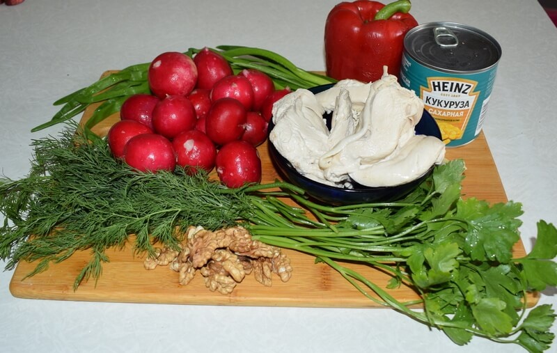 Ингредиенты для салата