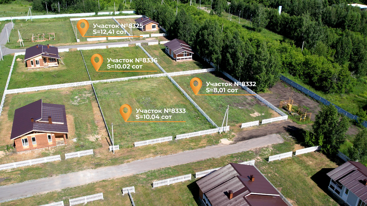 Участки на улице Раздольная, КП Аист (Красноярка, Омск)