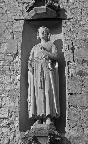 Вильгельм Завоеватель. Скульптура, установленная на фасаде церкви аббатства Сен-Виктор в Верхней Нормандии. XII в.