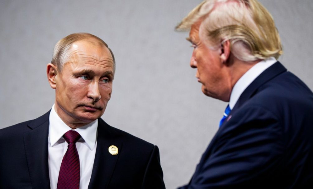   Трамп хочет договариваться с Россией, но мешает ему Украина. Иллюстрация: Блокнот