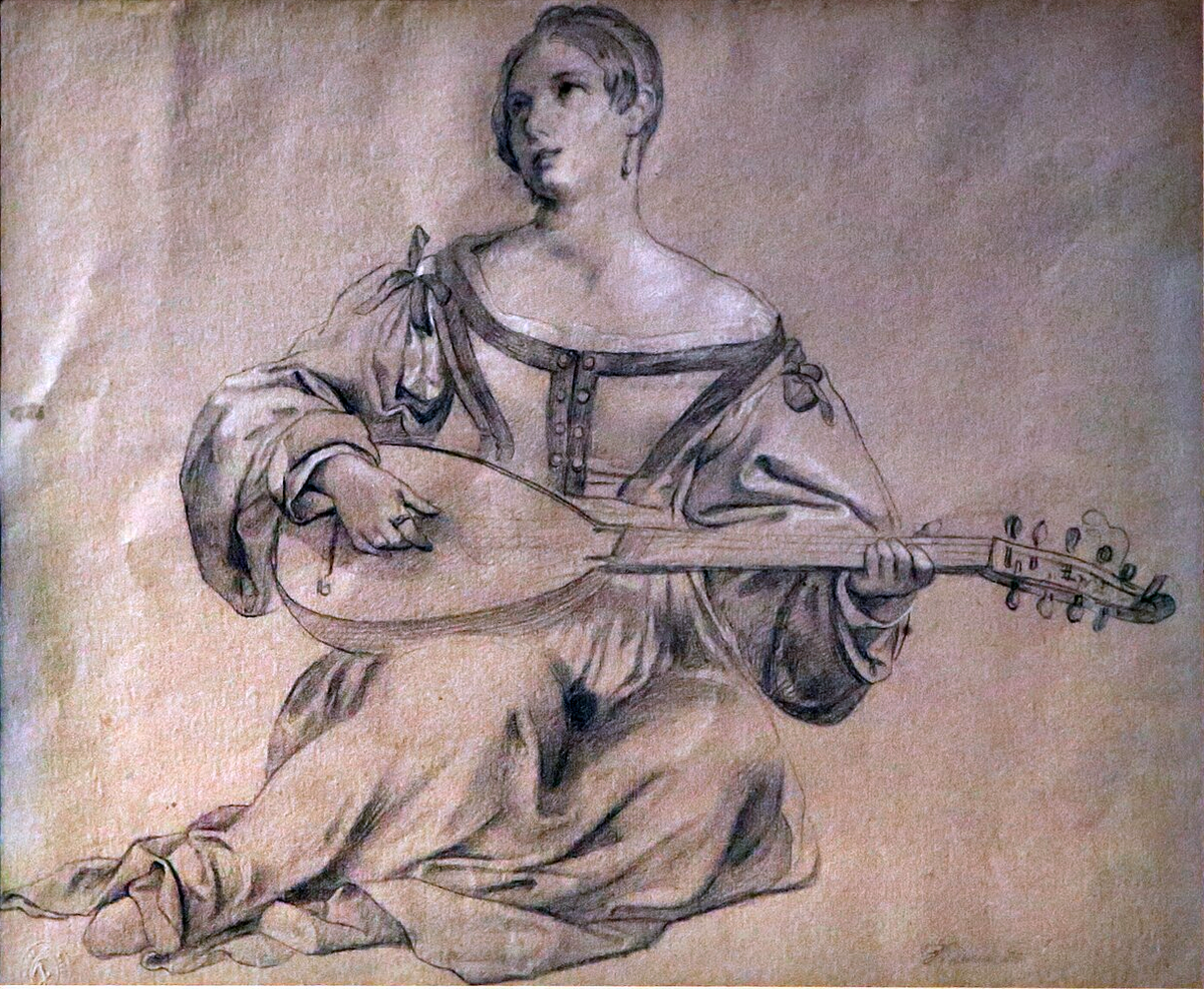 Джузеппе Безцуоли. Героиня "Декамерона", 19 в. Частная коллекция