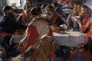 А.Е. Архипов. Чаепитие.