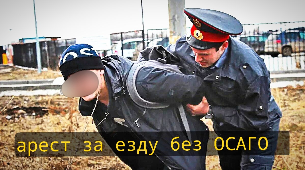 водителя арестовали на 5 суток за езду без ОСАГО 