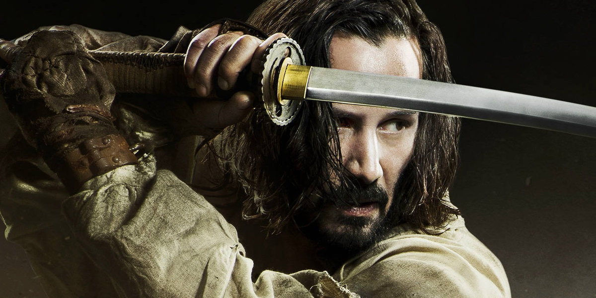 Киану Ривз в роли самурая в фильме "47 ронинов".
