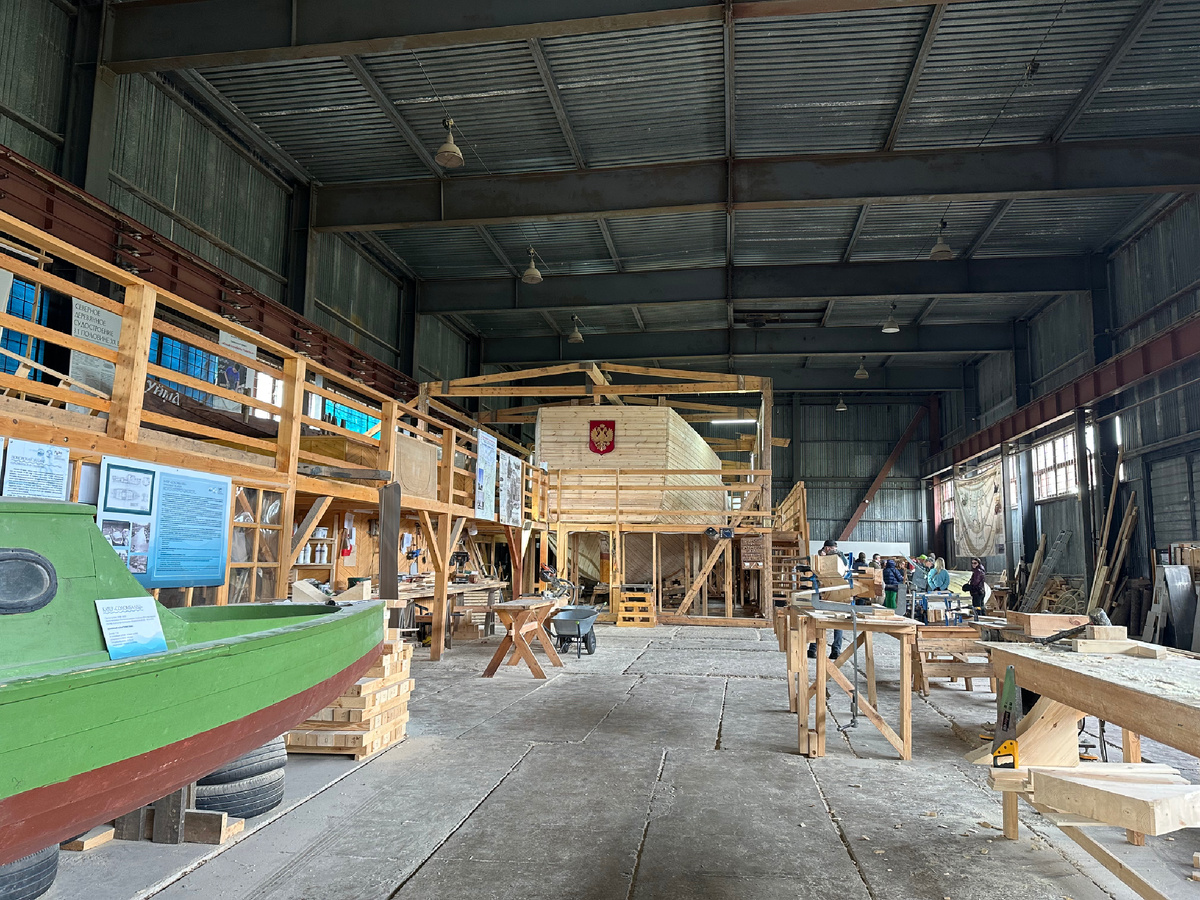 Строительство поморского коча 