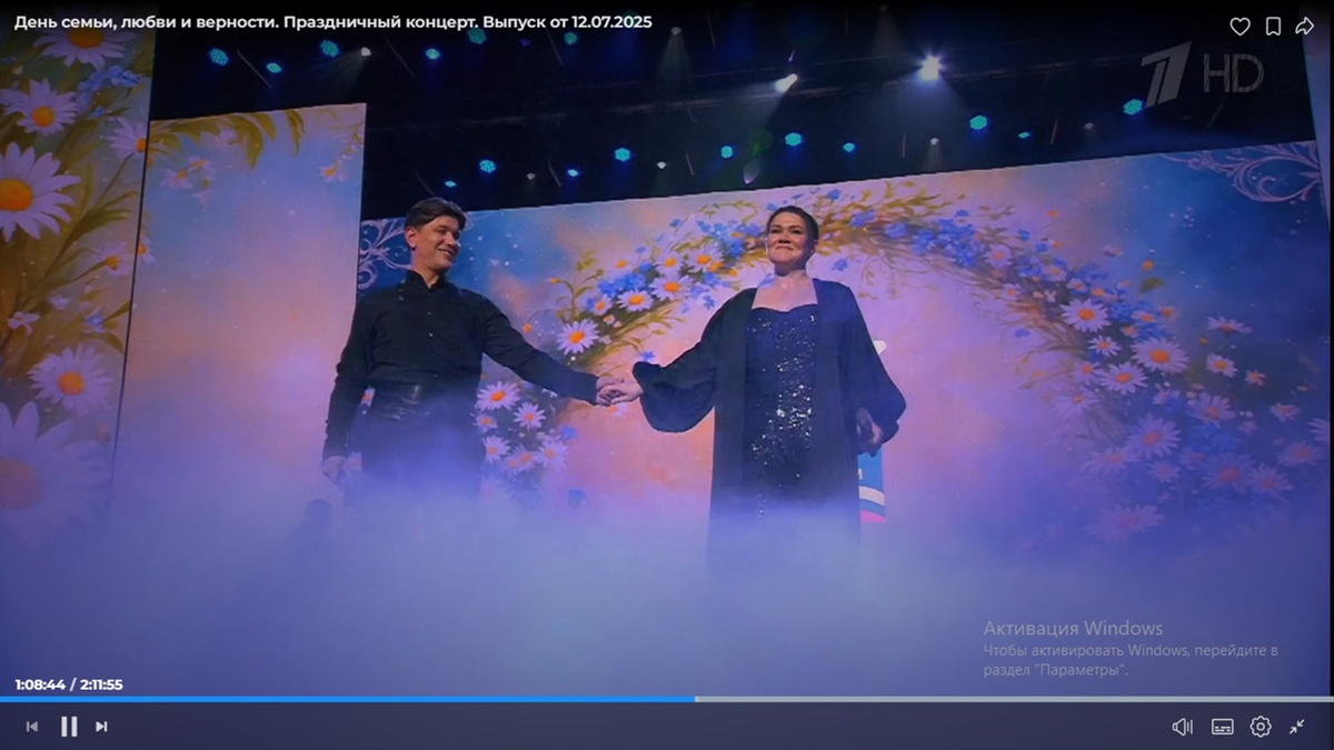 Кадр передачи. Фото автора. 