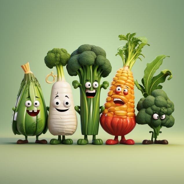 Овощи готовы к дружбе! А вы?