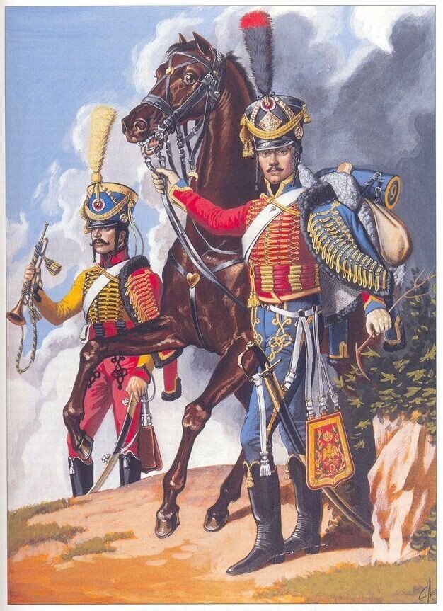 Гусар и трубач 9-го полка 1809-1812 гг.