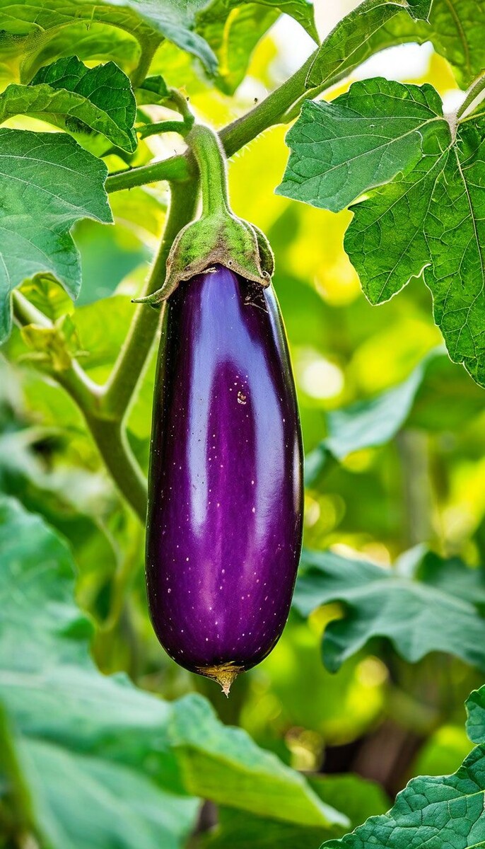 Я – весёлый Баклажан!
Фиолетовый кафтан
с удовольствием ношу
и здоровье приношу.