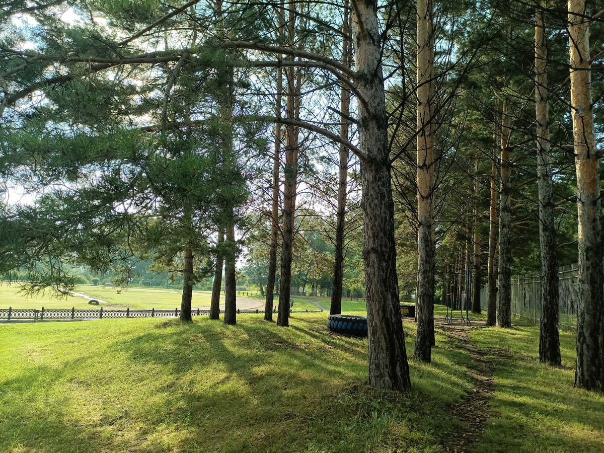 С лева стадион, с права парк