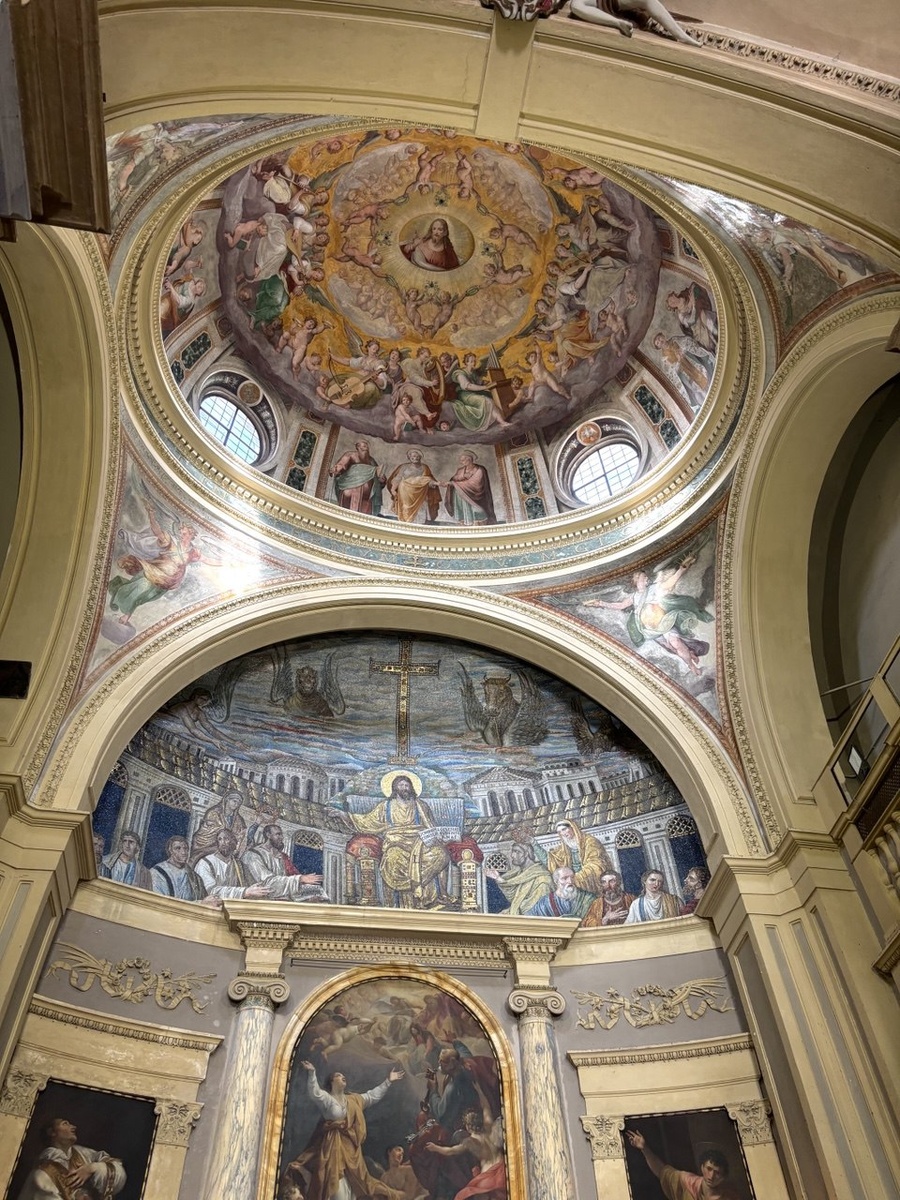 Мозаика в апсиде базилики Санта-Пуденциана в Риме