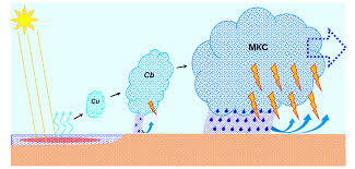Схема формирования Мезомасштабной конвективной системы