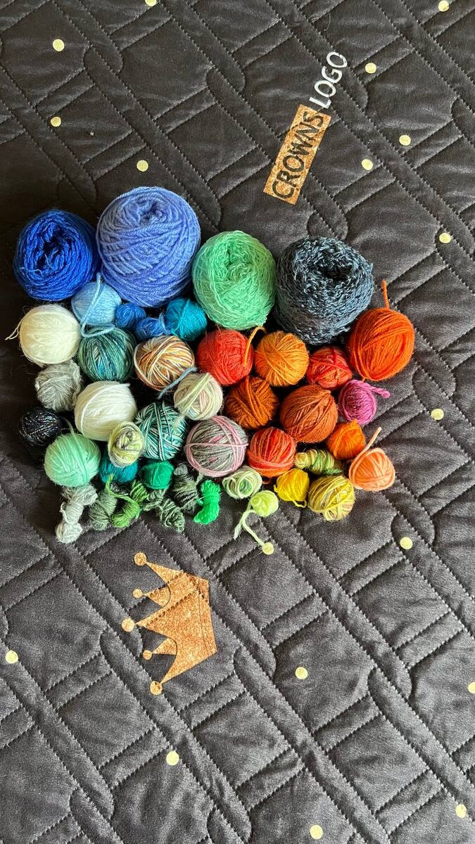 Это мои большие и самые маленькие остаточки, все пошли в дело!