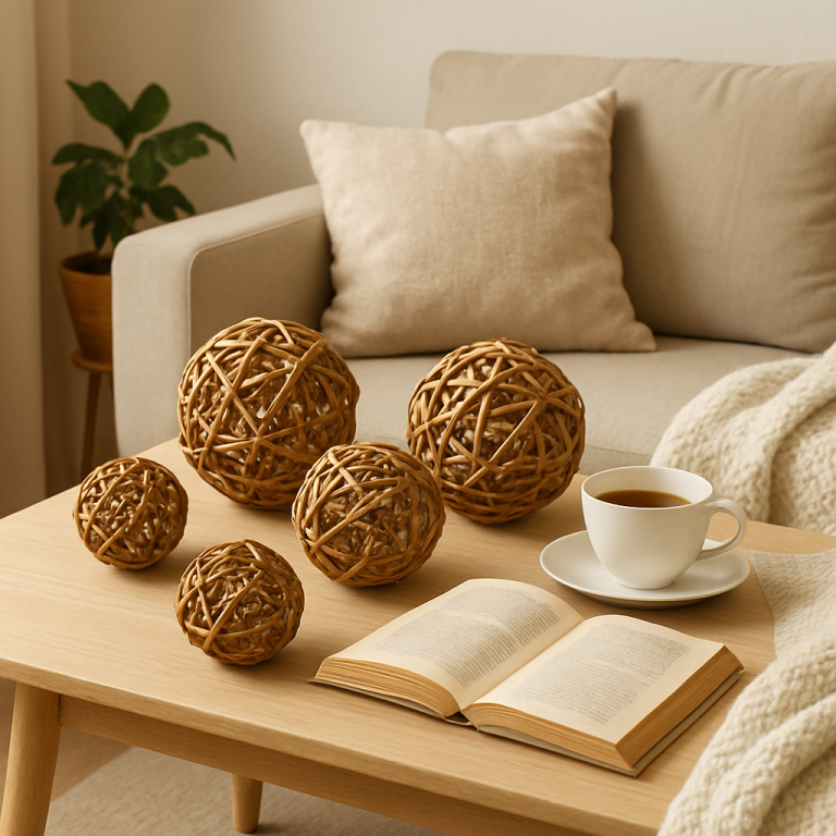    Создайте уют в доме: 5 простых шагов к ротанговым шарам своими руками Loza