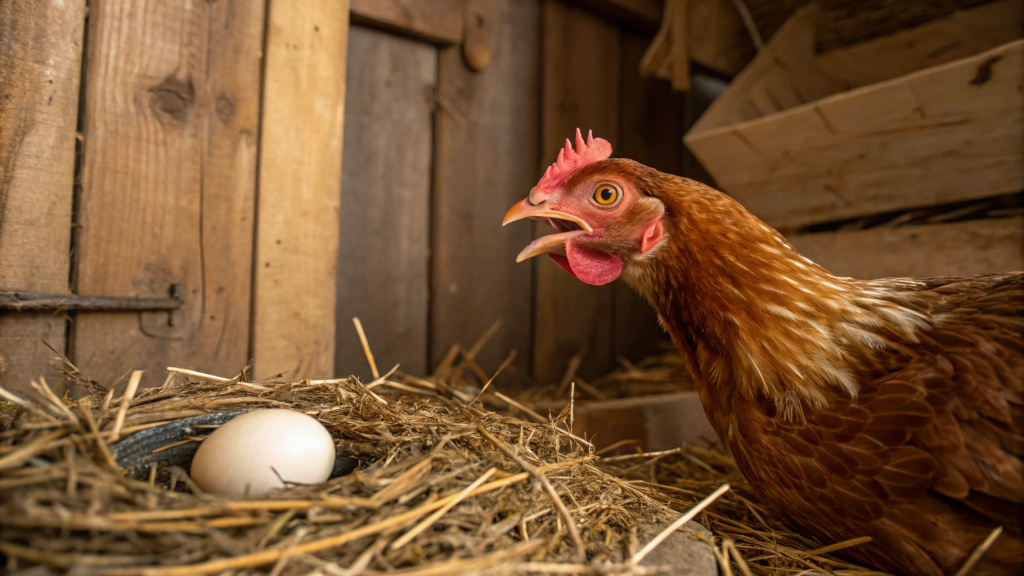 Курица в шоке:" Как у меня это получилось?"