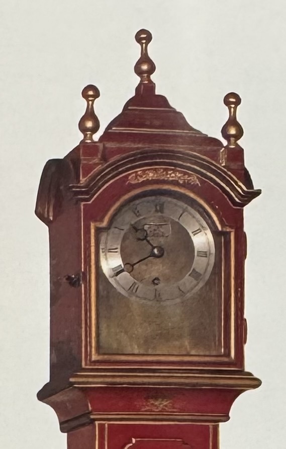 Лакированные напольные часы  XIX ст., автор которых Самуэль Шорт