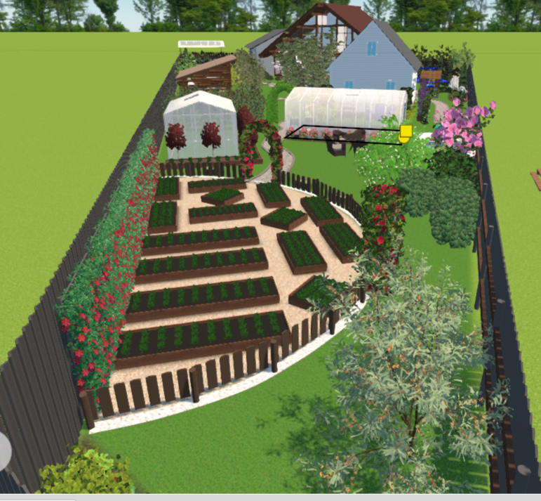 Зона огорода моя любимая, она самая детализированная