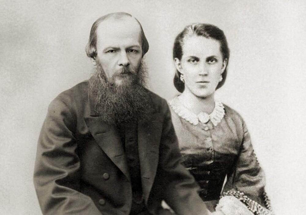 Ф.М. Достоевский с женой Анной