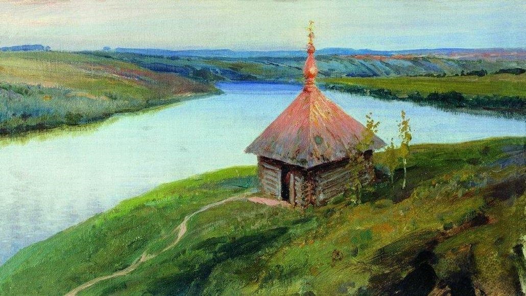 Василий Поленов - Часовня на берегу Оки 1893г. 