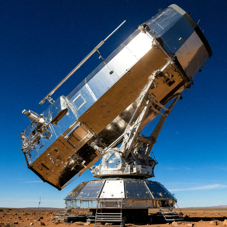 Телескоп *JWST* с сайта shedevrum.ai