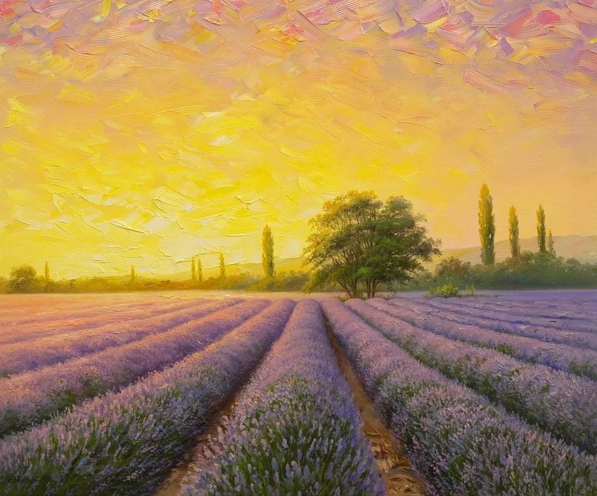  Клод Моне "Лавандовые поля", источник vk.com