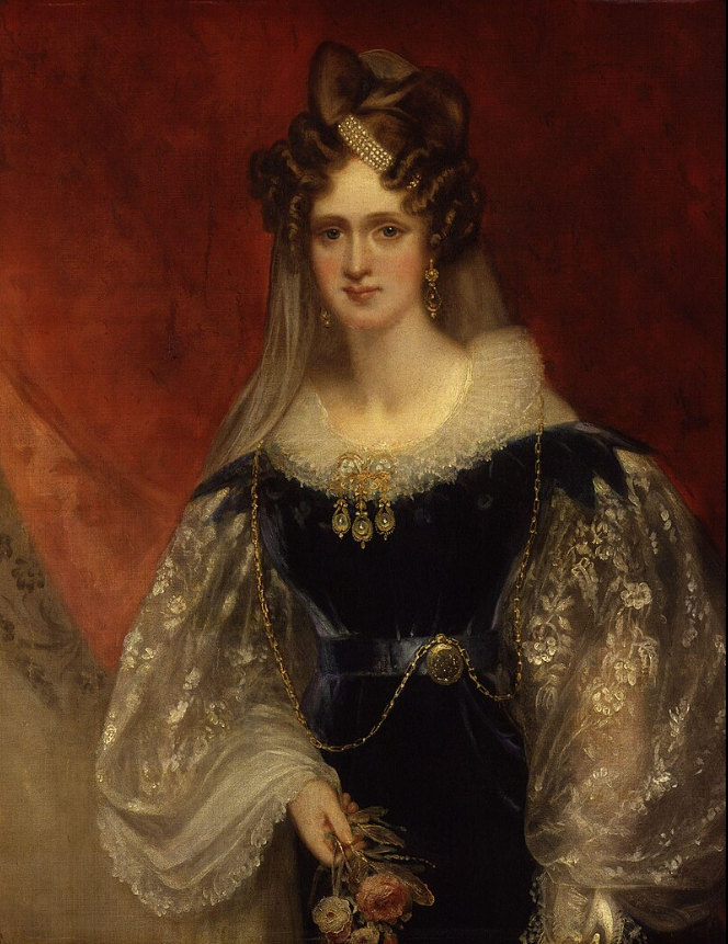 Аделаи́да Са́ксен-Мейнинге́нская, Портрет кисти Уильяма Бичи, 1831 год. Национальная портретная галерея, Лондон