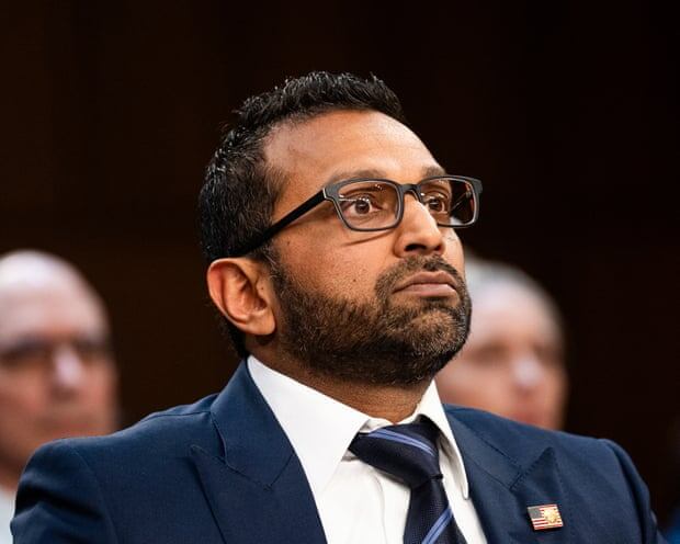 Kash Patel in Washington DC on 25 March 2025. Photograph: Bill Clark/CQ-Roll Call, Inc/Getty Images
