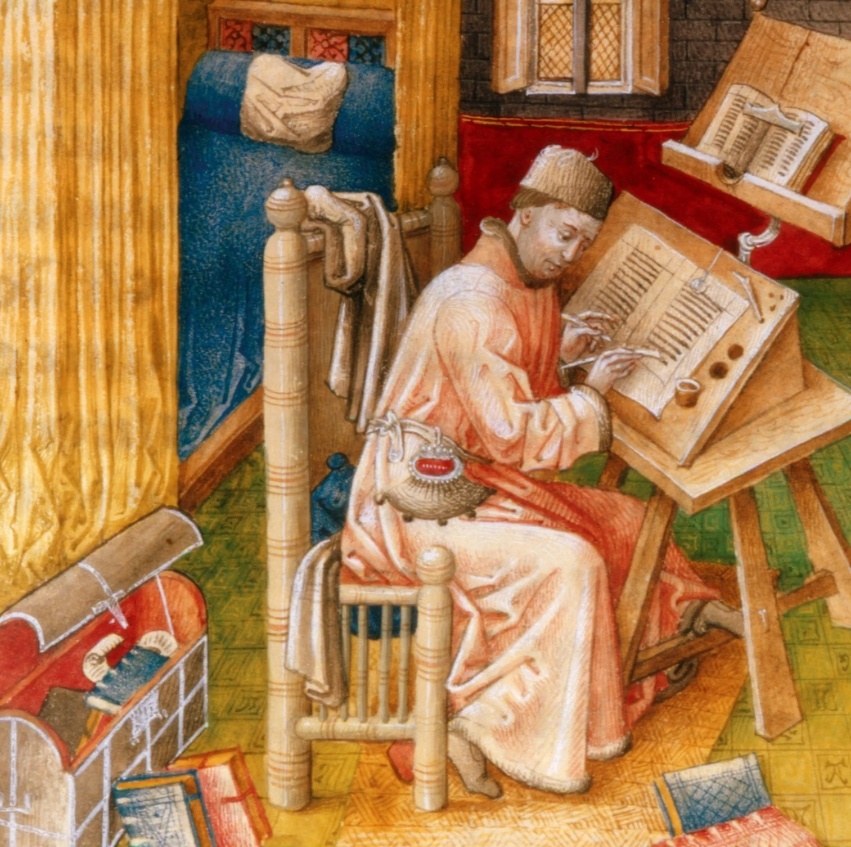 Скрипторий средневекового монастыря