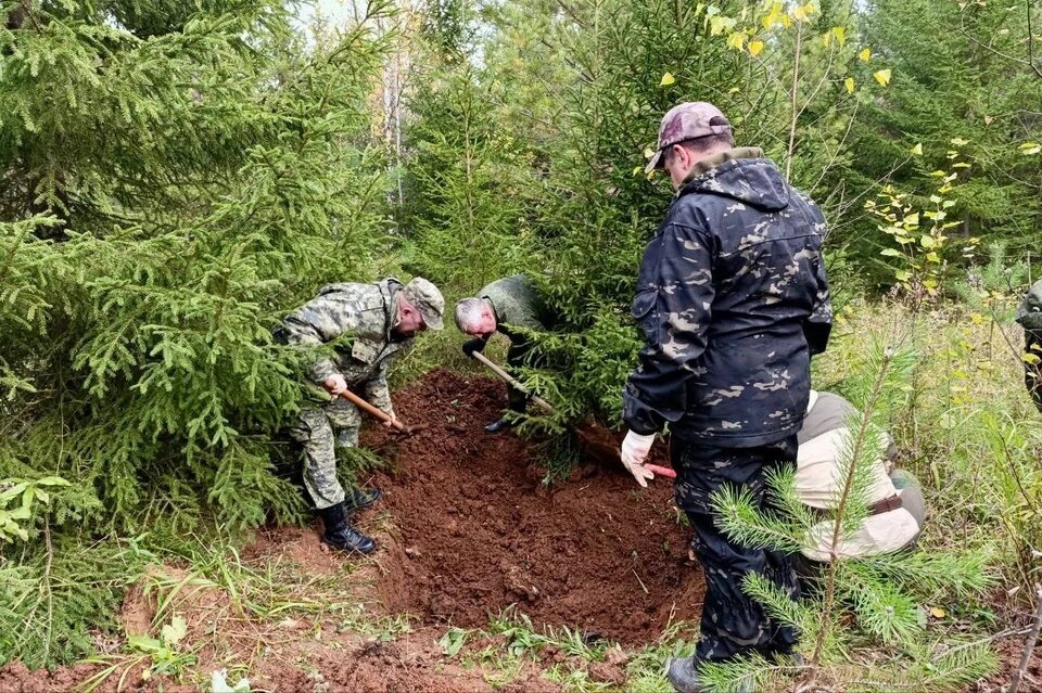 Место, где закрпали тело Владислава. Фото: пресс-служба СУ СКР по Пермскому краю
