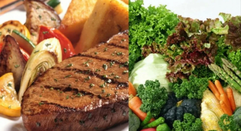 "Мясные и вегетарианские блюда: Вкус, культура и экология на вашем столе"