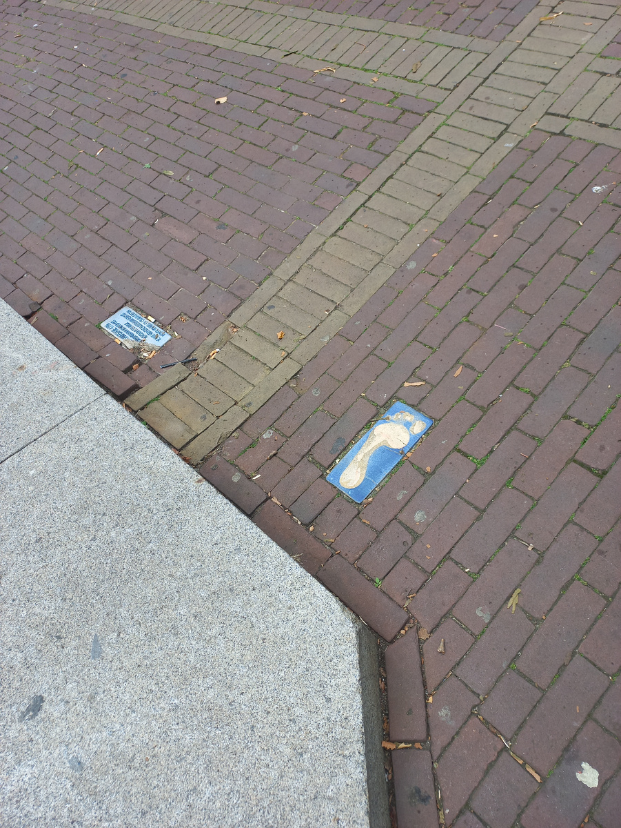 Такие следы ведут от памятника к домику Петра. Не заблудитесь. Фото автора. 