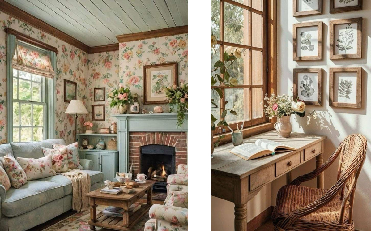Гостиная в стиле прованс. Иллюстрация из открытых источников.