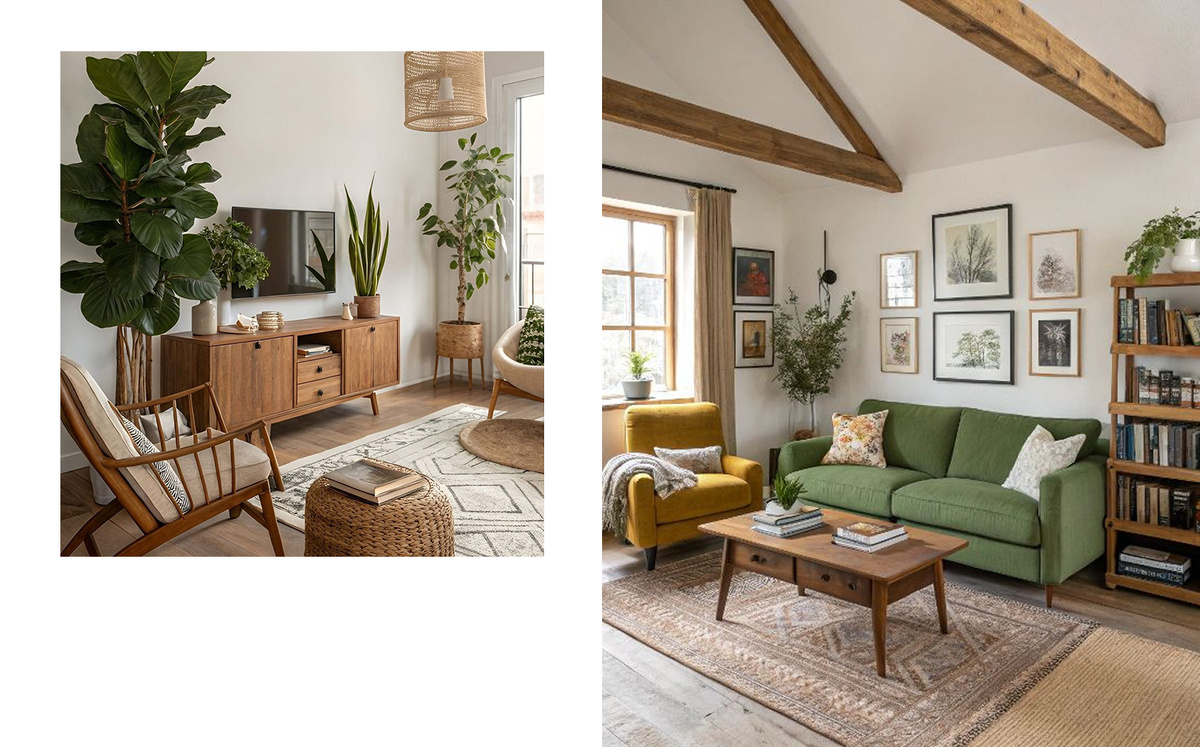 Более лаконичный эко стиль.