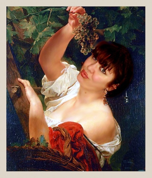 Первоначальный вариант картины "Сборщица винограда"...утерянный...