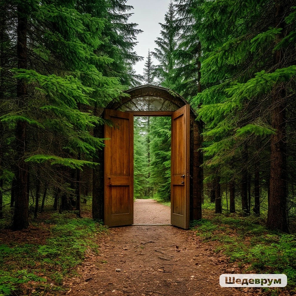 Для Ленивой Стряпухи мои двери открыты всегда))) сгенерировано нейросетью Шедеврум по запросу автора.