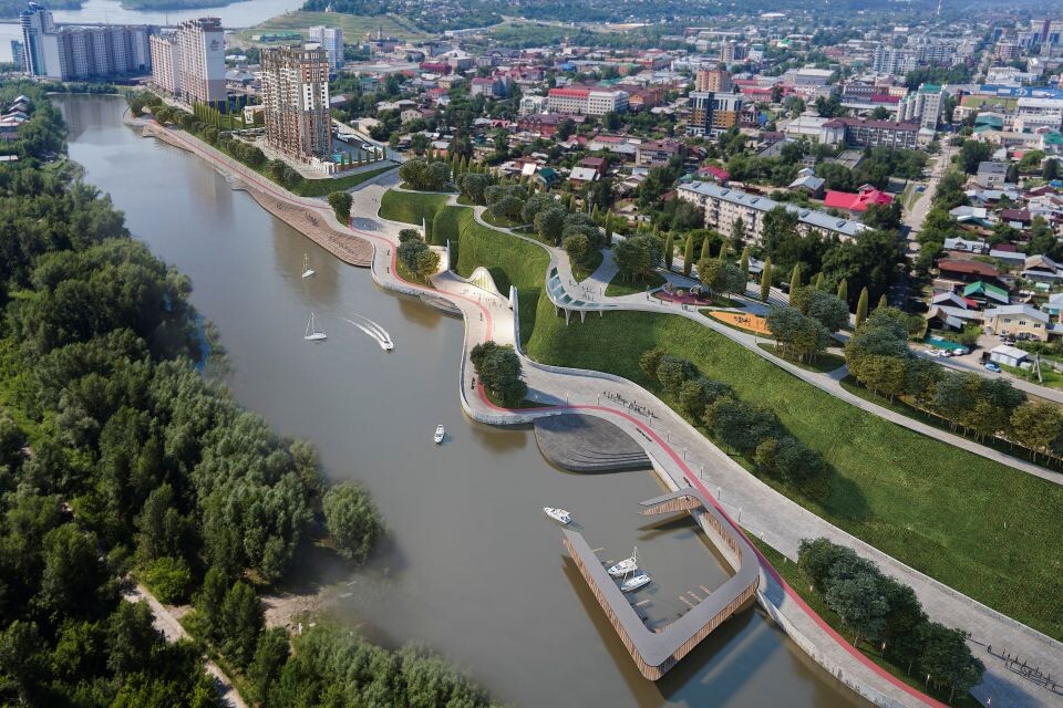    Визуализация предварительного проекта набережной на берегу Ковша. Источник: "Жилищная инициатива"