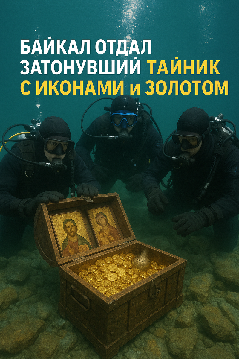 ВПЕРВЫЕ! Байкал отдал затонувший тайник с иконами и золотом — находка потрясла дайверов!